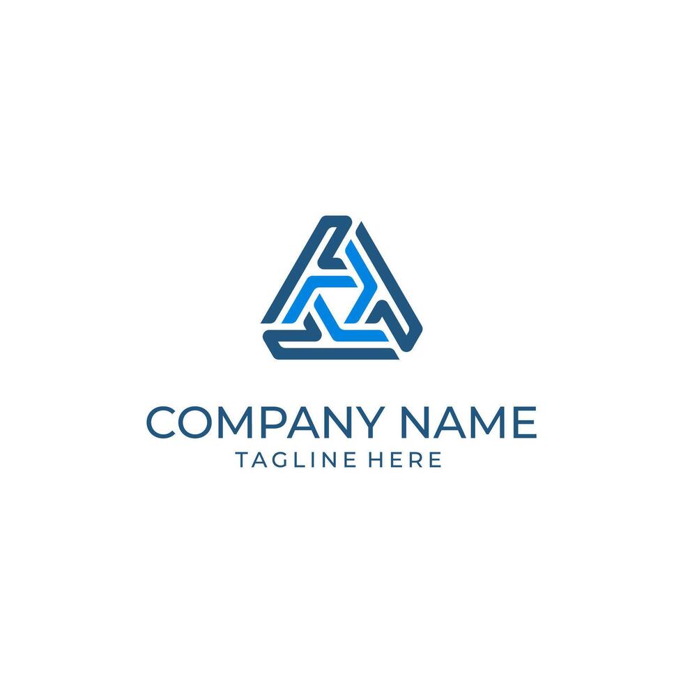 Triple T Or Triangle T Logo Concept vector