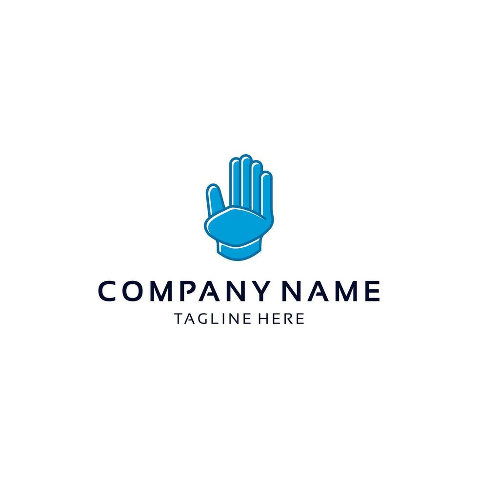 Simple Hand Chair Logo Concept vector