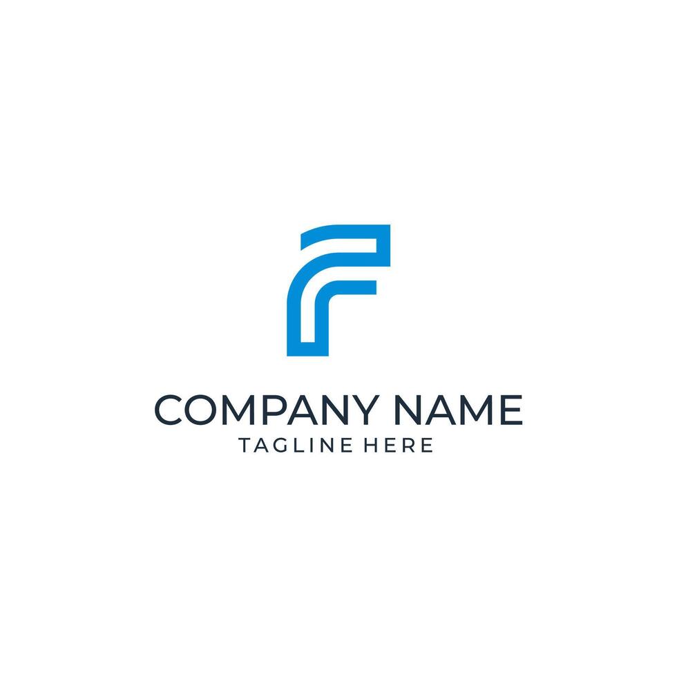 Simple FR Logo Icon Initials Concept vector