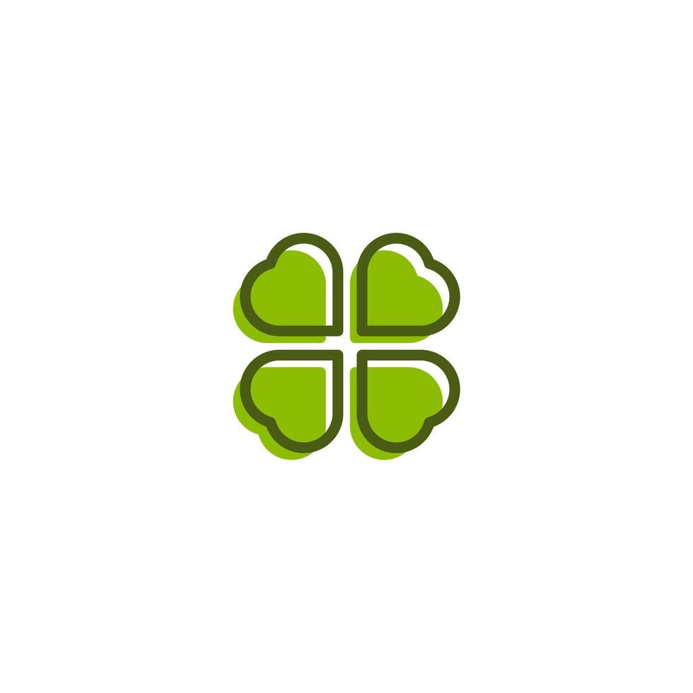 Leaf and heart logo concept vector