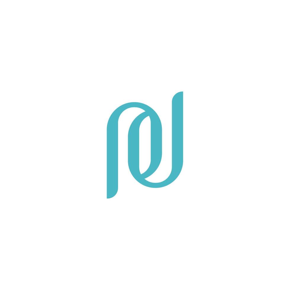 Unique letter PD or DP logo initials icon concept vector