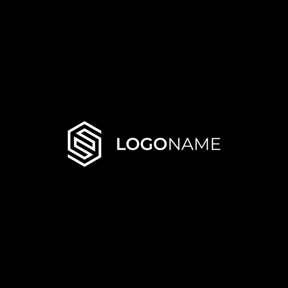 Letter SE or ES logo concept for tech company vector