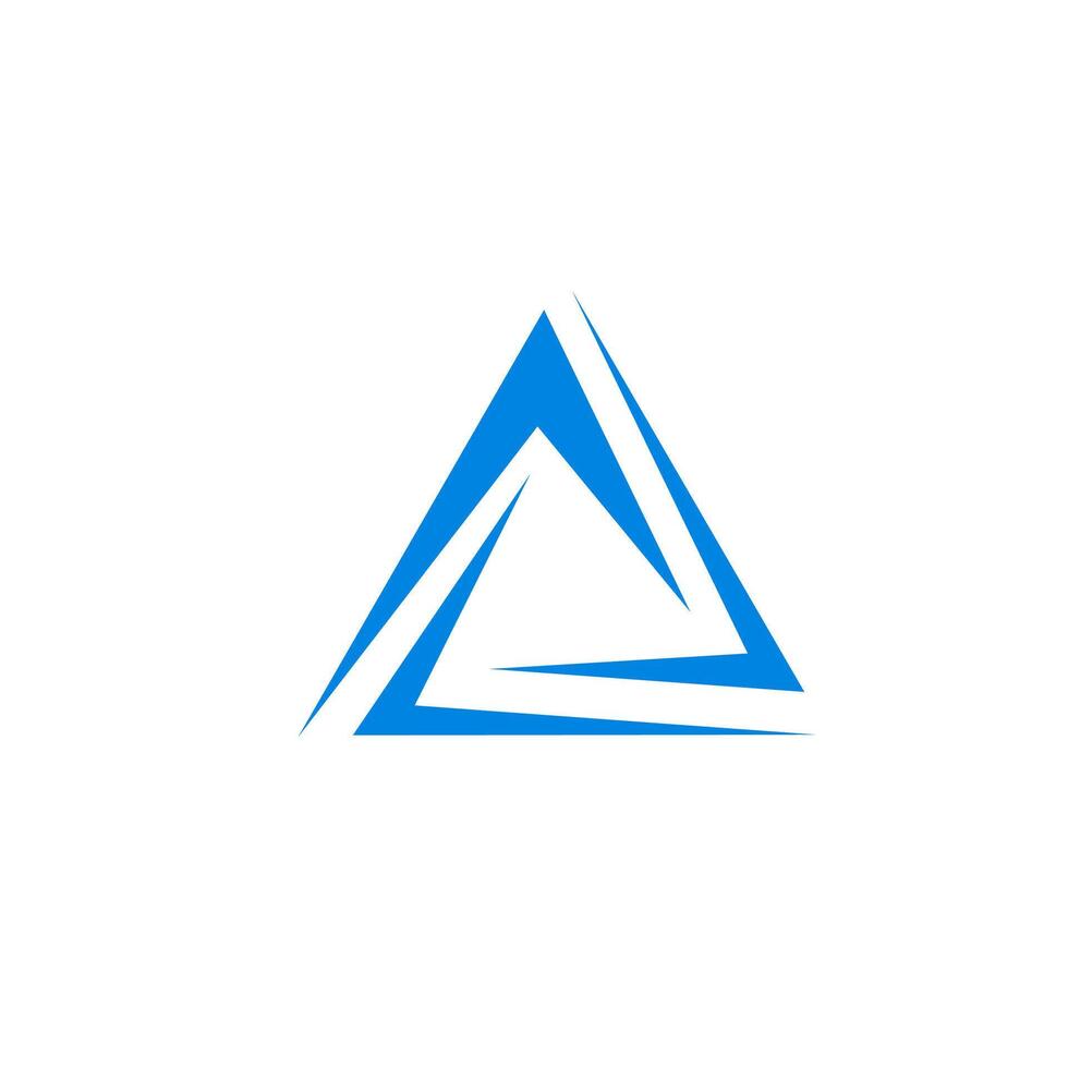 three arrow with triangle logo icon vector
