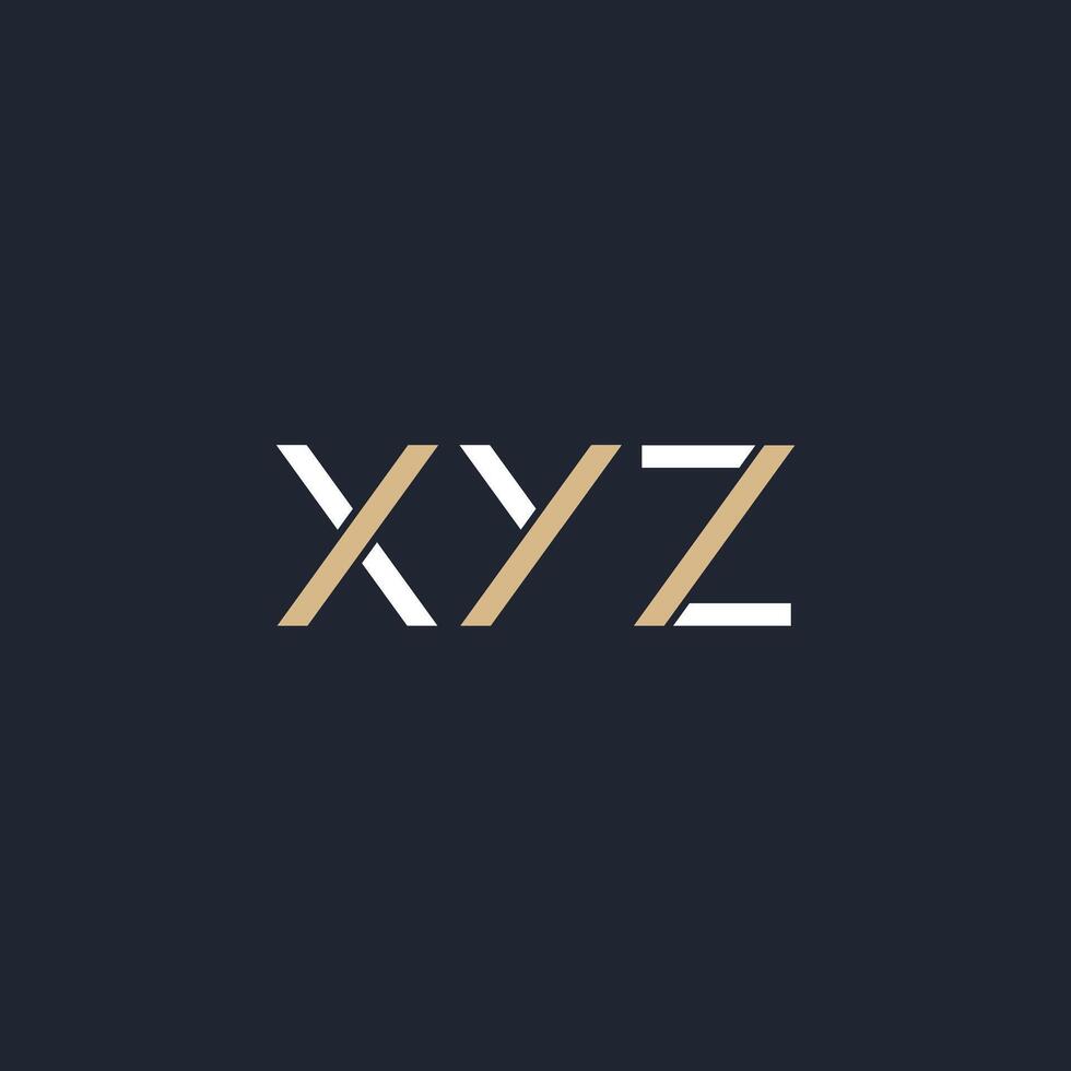 simple design XYZ letter for branding vector