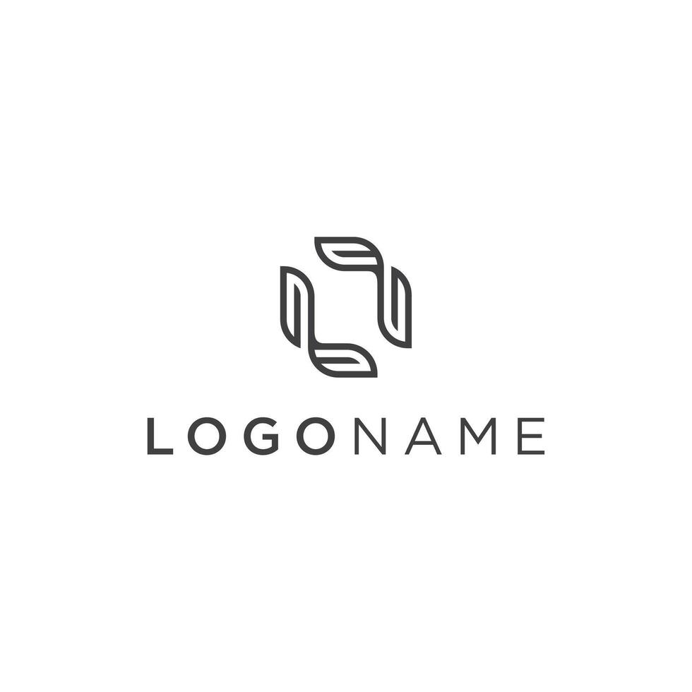 unique letter LL with geometric concept vector