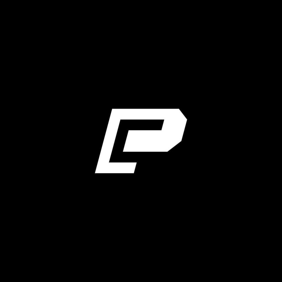 Monogram Letter PC or CP logo concept vector