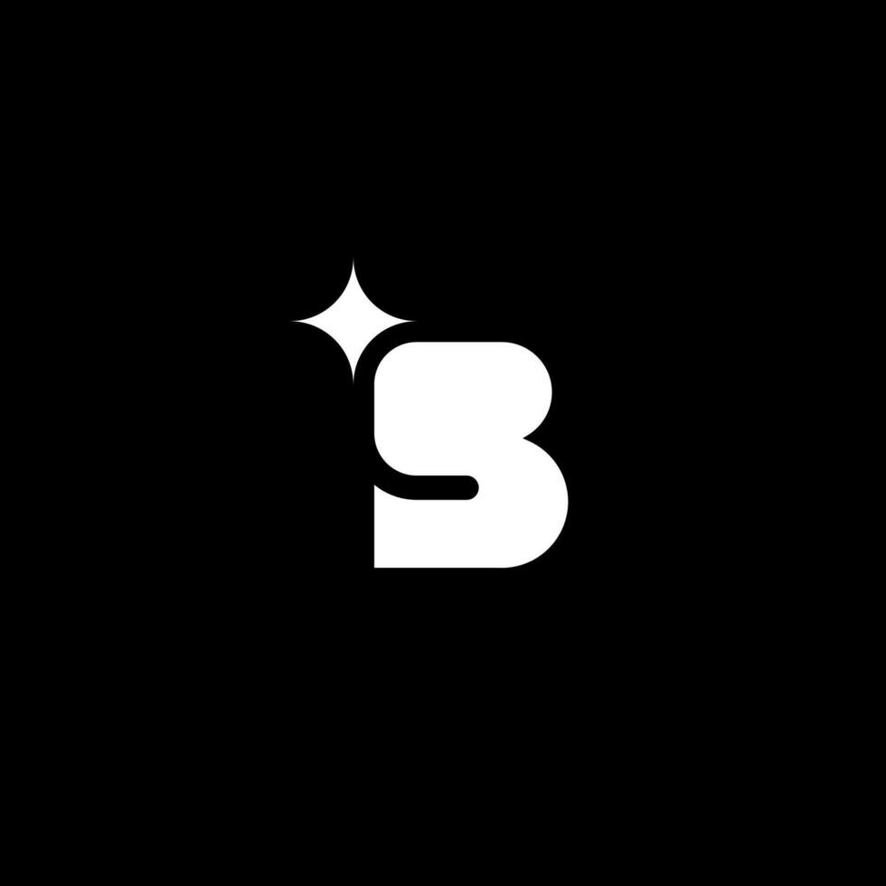 modern Letter BC star or star CB logo concept vector