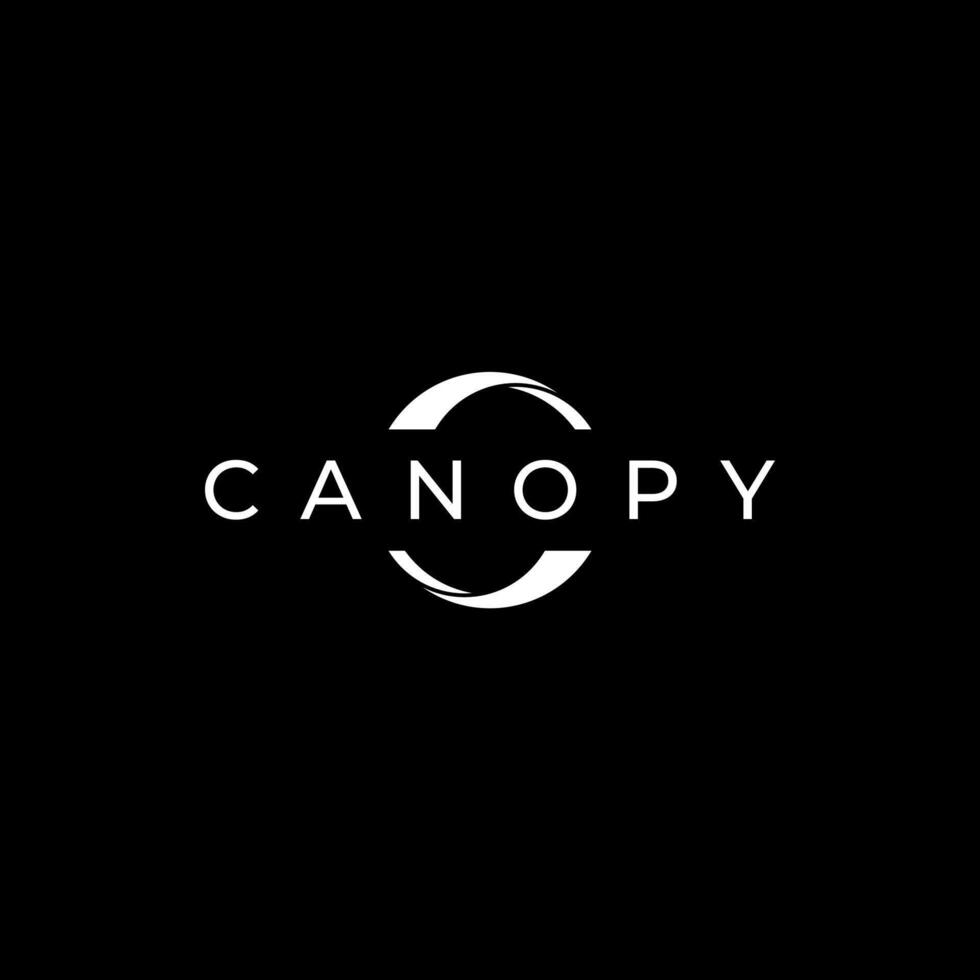 Minimalist canopy logo template vector