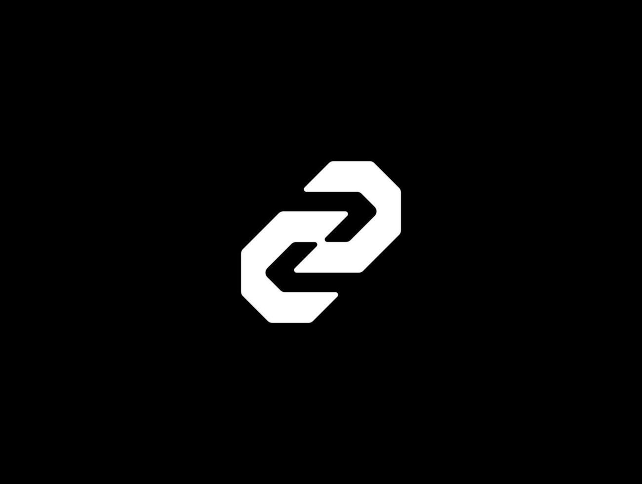 Monogram letter Z infinity or Letter CD or DC or number 2 infinity logo concept vector