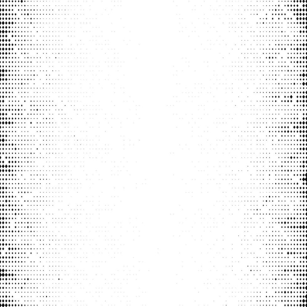 Halftone grunge texture. Comic grain background. Pop art faded textured frame. Speckle gradient effect. Dotted particles print wallpaper. Pixelated backdrop vector
