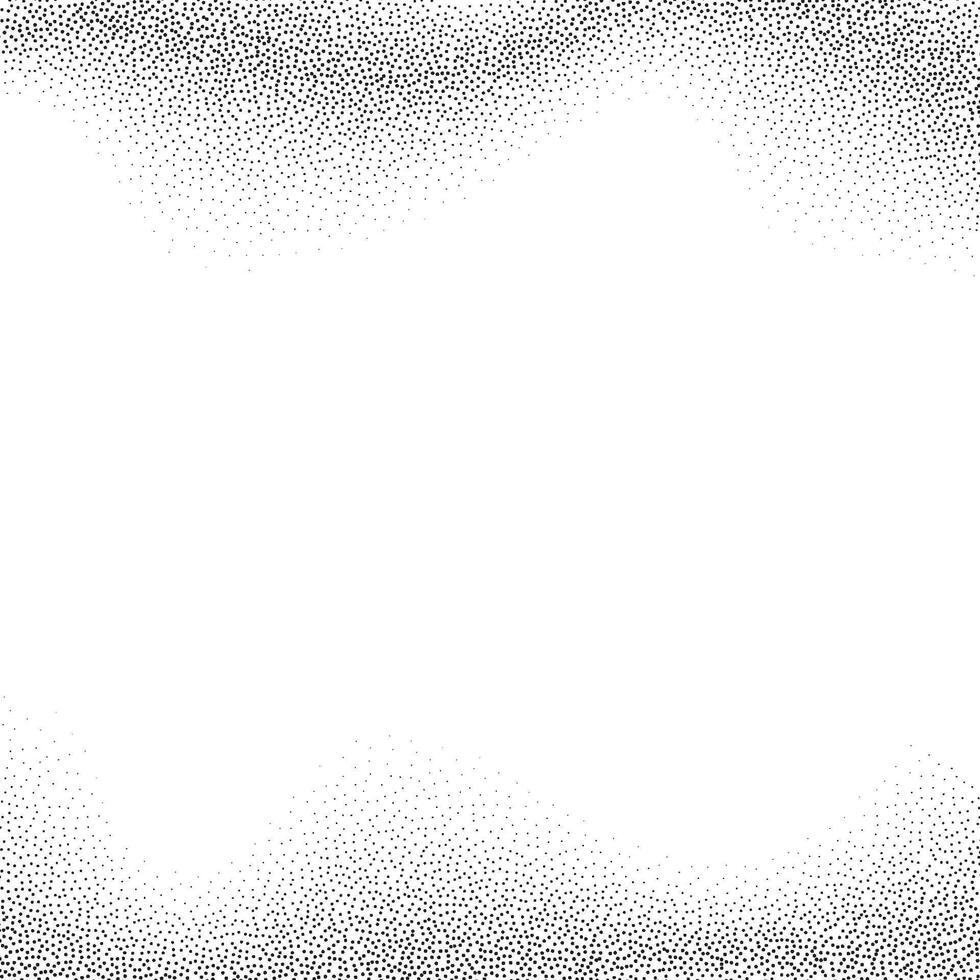 Grain wave texture background. Black noise dots wavy shape. Curve noise dotwork pattern. Abstract grunge stipple banner. Dotted stochastic noise vector