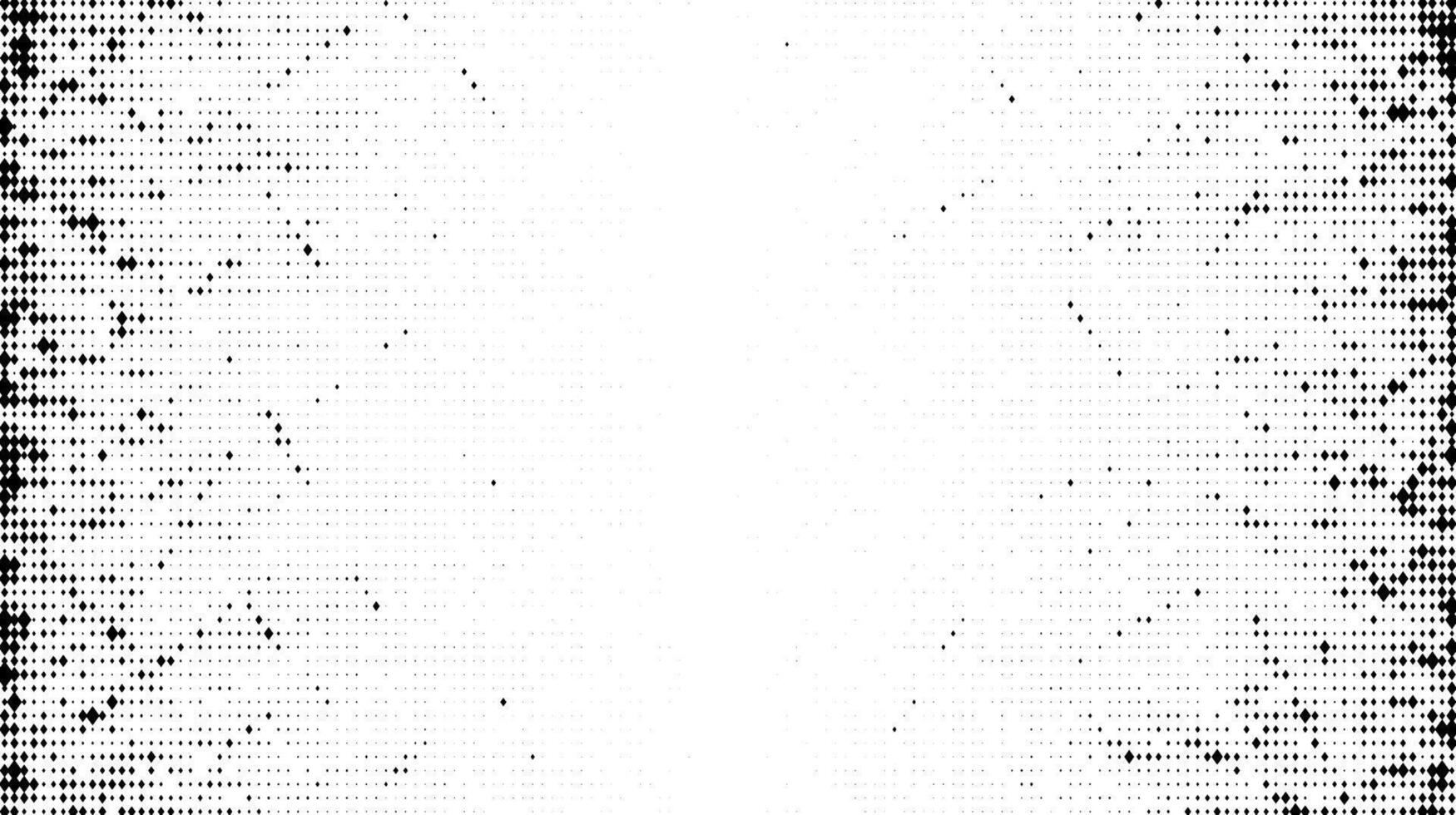 Halftone grunge texture. Comic style grain background. Pop art faded textured frame. Speckle gradient effect. Particles print wallpaper. Pixelated backdrop vector