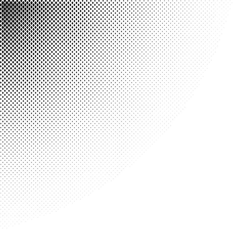 Halftone fading texture. Comic grain background. Pop art grunge texture. Rhomb particles and speckles wallpaper. Pixelated gradient vector