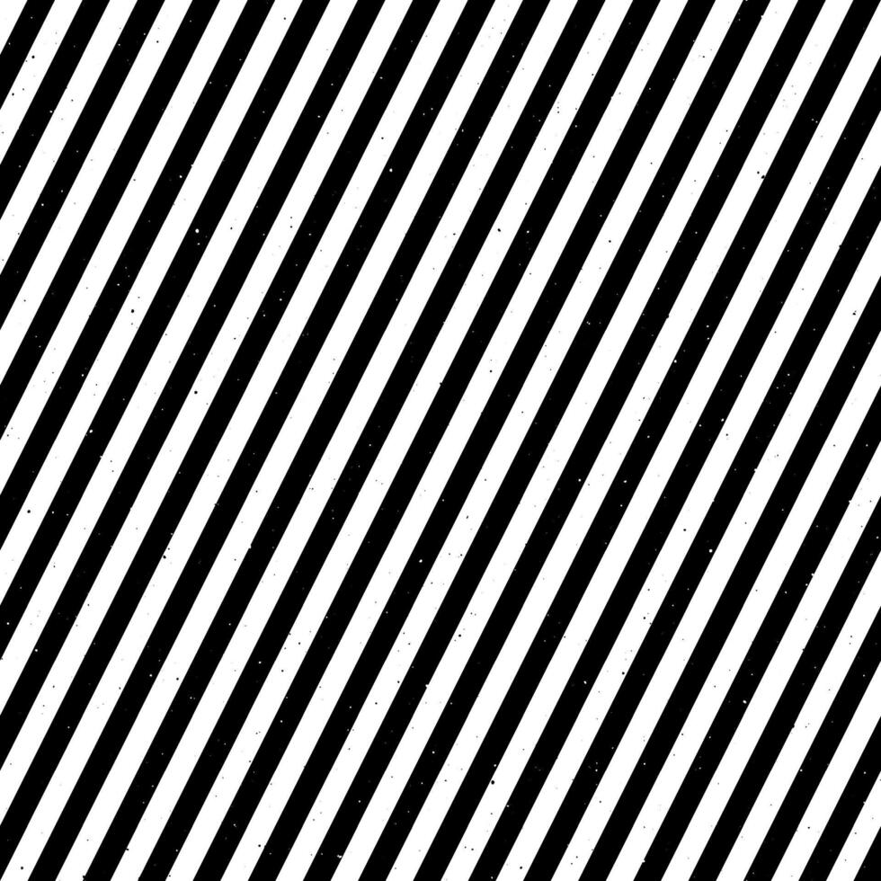 Diagonal grunge stripes seamless pattern. Textured slanted lines background. Abstract linear ornament wallpaper. Black and white surface. vector