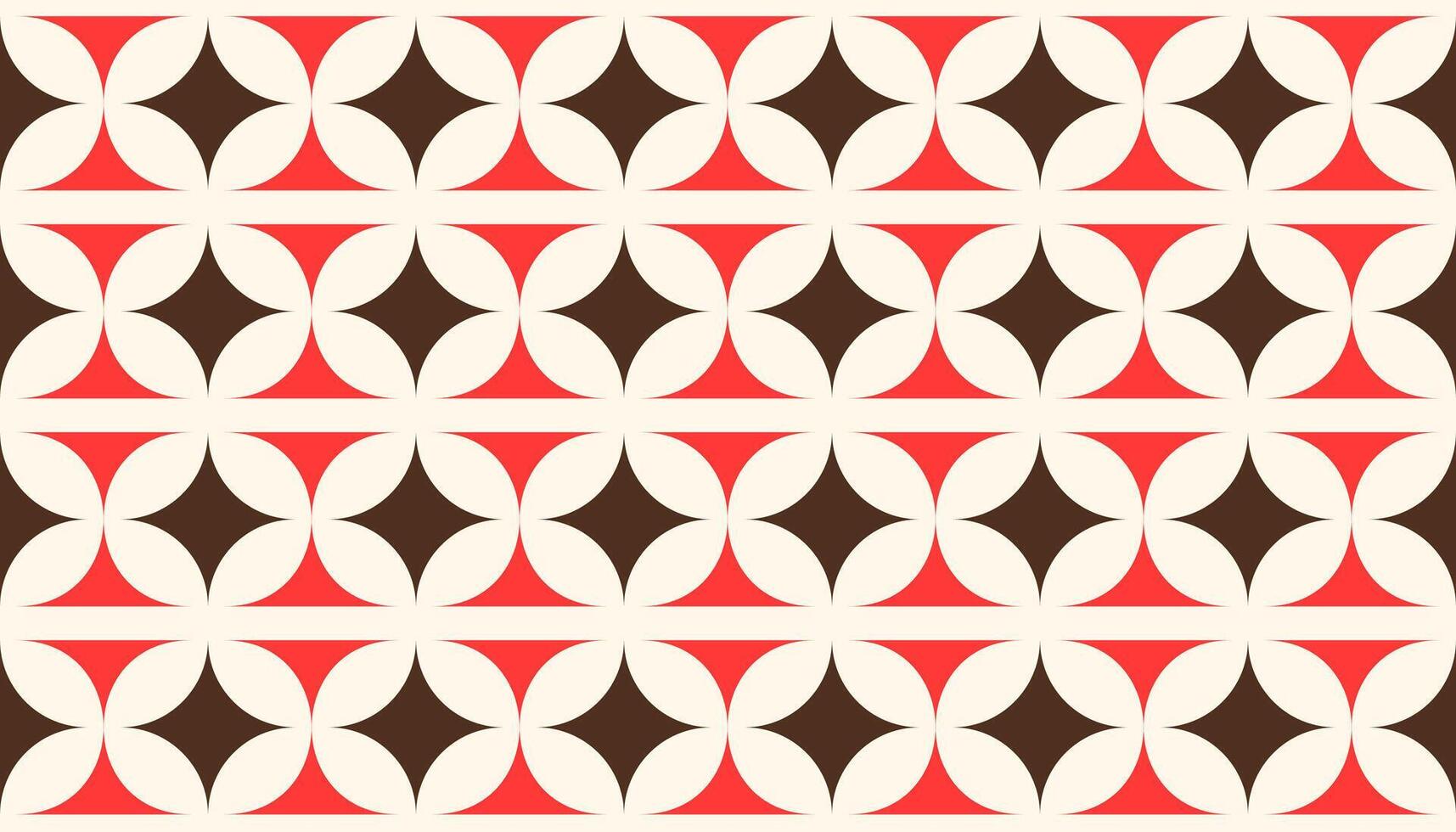 Abstract retro geometric seamless pattern. Decorative mid-century ornament background. Retro vintage design for wallpapers, textile, fabric. vector