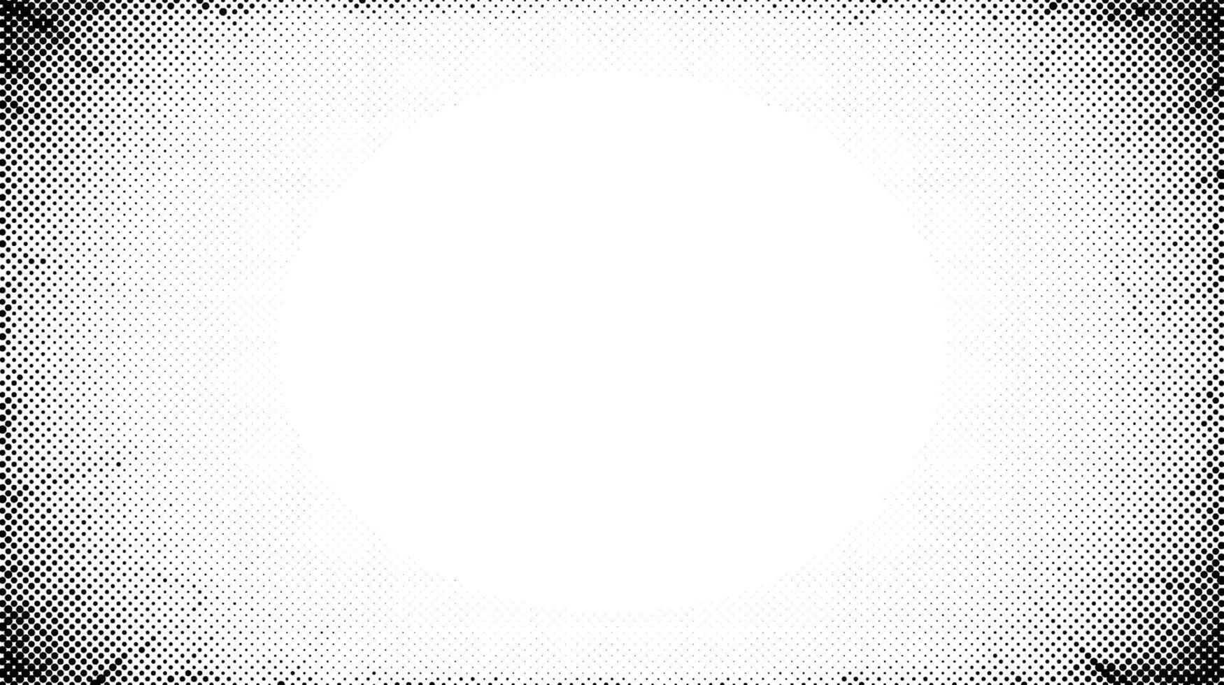 Halftone radial texture in comic style. Faded grain textured frame. Grunge sand speckles affect. Dotted particles print wallpaper. Pixelated gradient vector