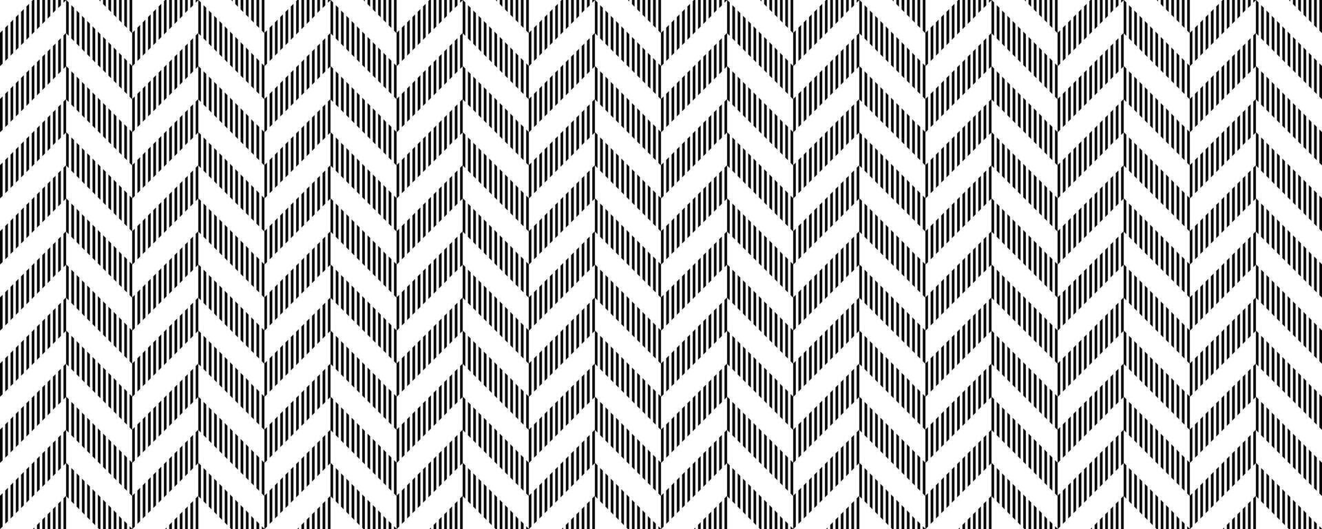 Herringbone seamless pattern. Black and white chevron background. Repeating zigzag texture with diagonal lines. Textile fabric print design swatch. wallpaper template vector
