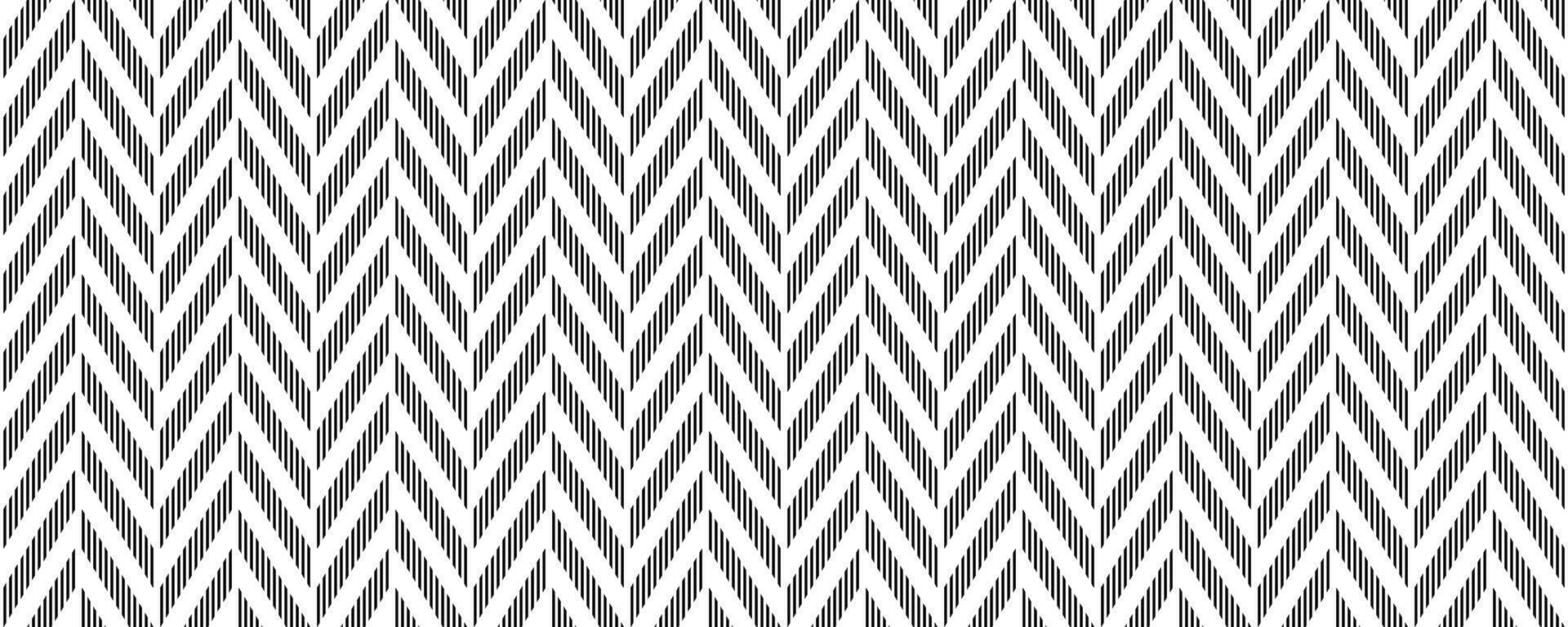 Herringbone seamless pattern. Black and white chevron background. Repeating zigzag texture with diagonal lines. Textile and fabric print design. wallpaper templates vector