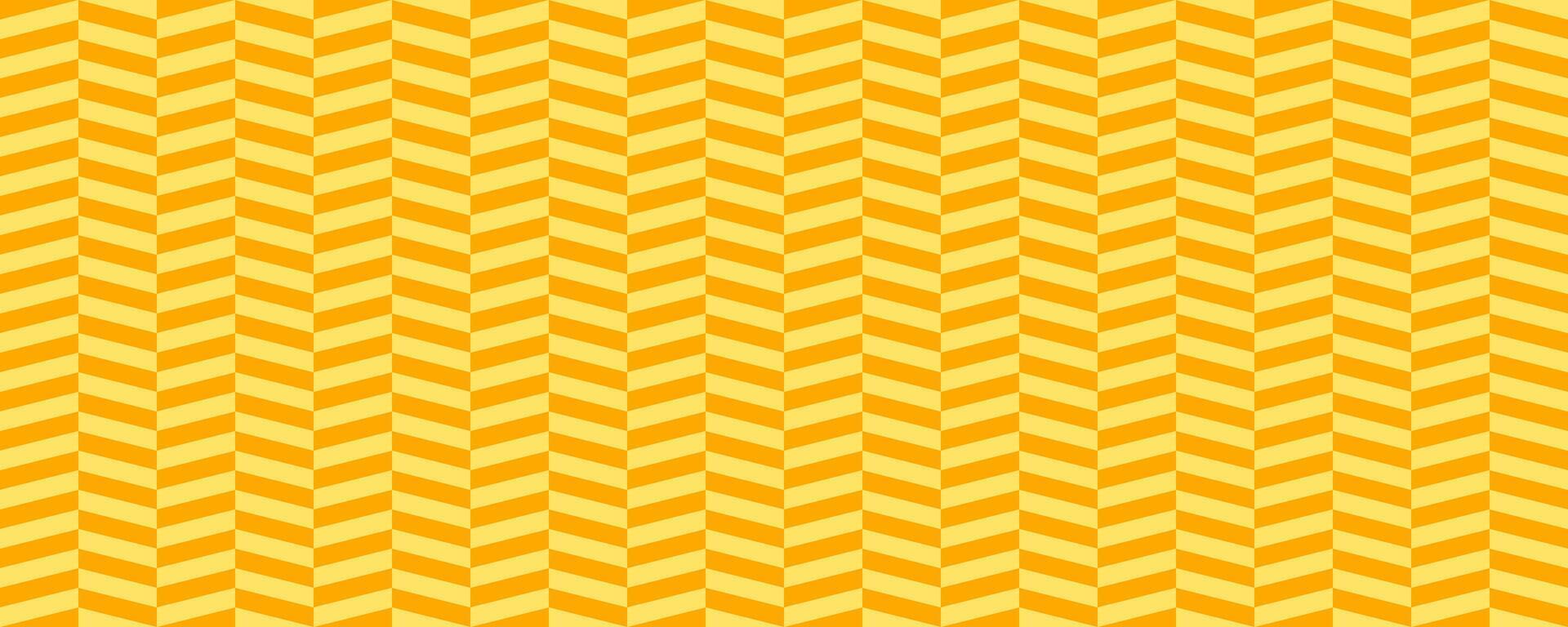Yellow herringbone seamless pattern. Orange chevron background. Repeating zigzag texture with diagonal lines. Textile and fabric print design swatch. illustration wallpaper vector