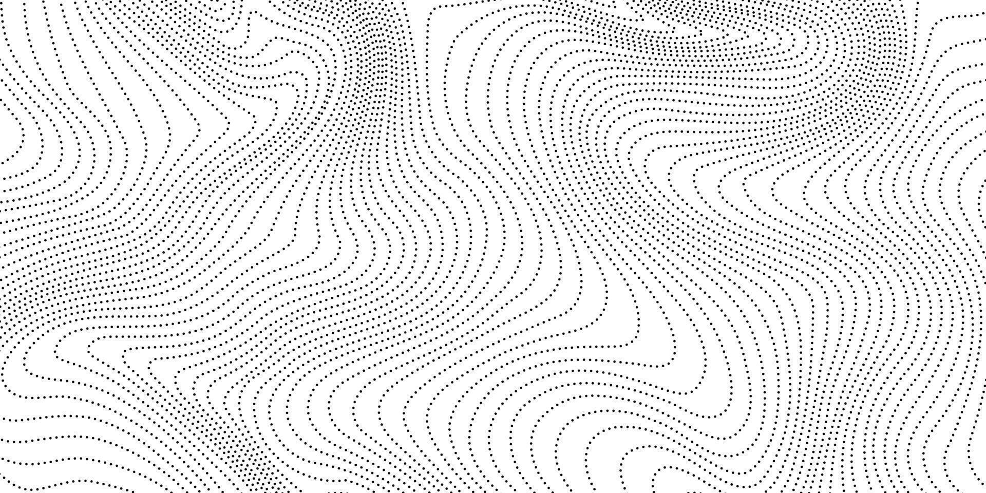 Dotted wave lines background. Abstract wavy stripes texture. Warped and curved lines wallpaper. design template vector