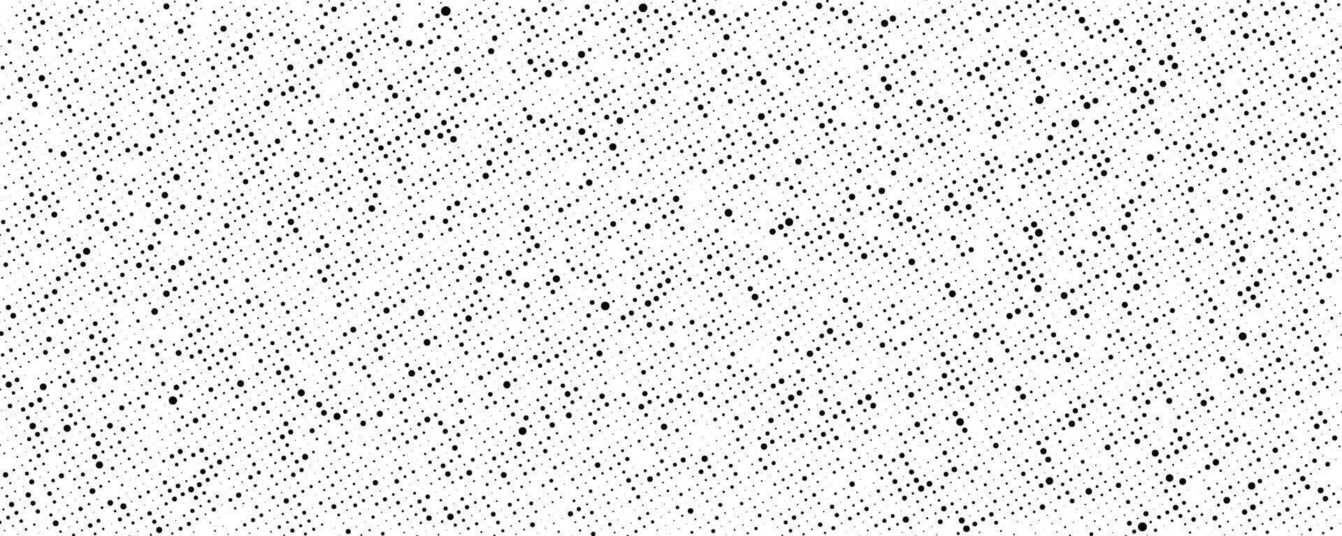 Grunge halftone texture. Comic style spots and drops. Dirty black and white pixelated noise wallpaper. Dotted grit surface. vector