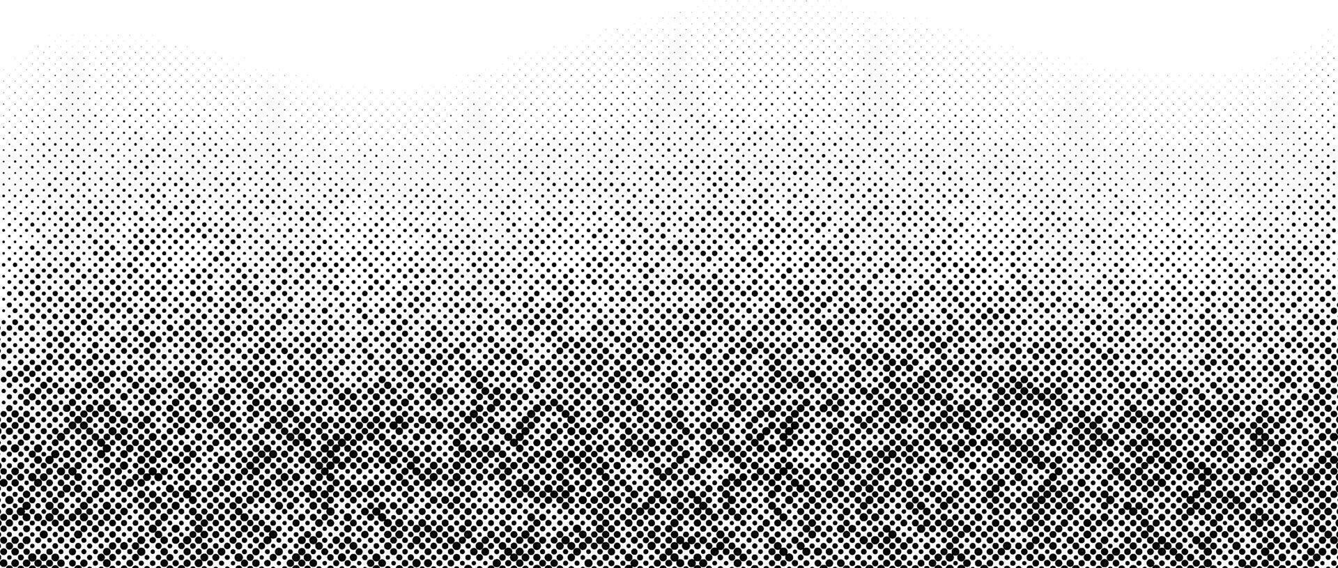 Halftone gradient. Faded dotted texture. Grunge grit noise background. Black dots, speckles or particles wallpaper. Halftone backdrop vector