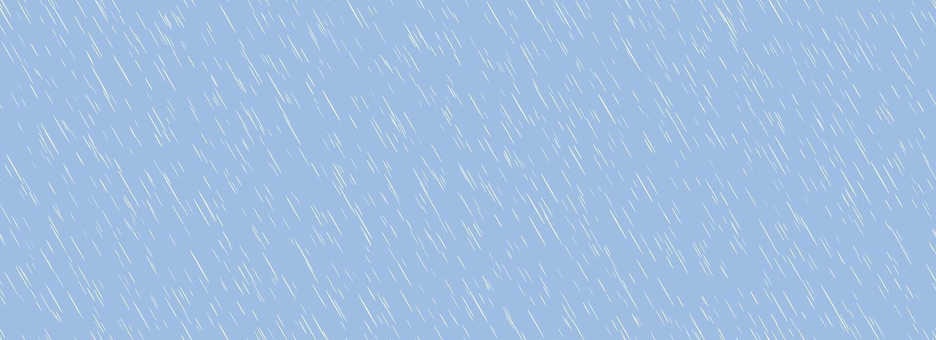 Diagonal falling rain seamless pattern. Blue color pouring rain texture. Repeating tiny water drops background. Sleet, hail or snow precipitation wallpaper. Downpour season backdrop. vector