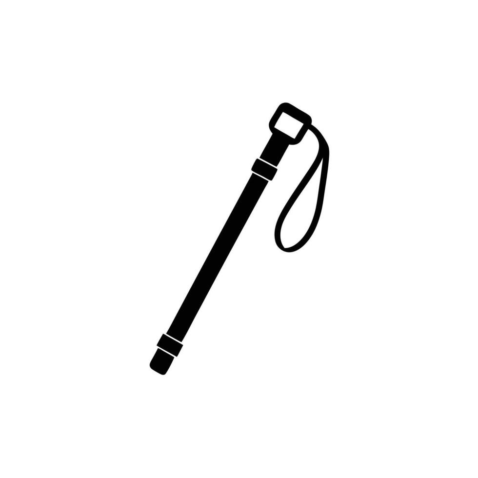 Trekking Pole Hiking Stick Icon vector