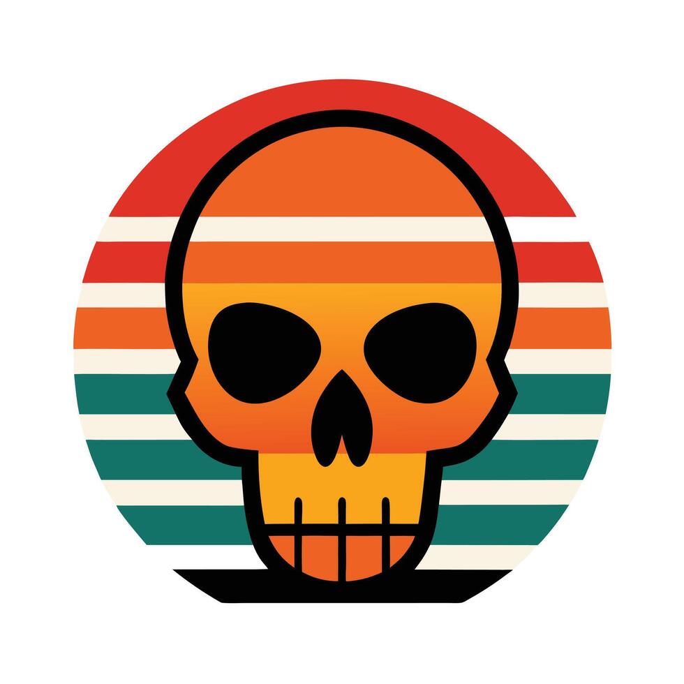 vibrant colored dog head with sunglasses on retro vector