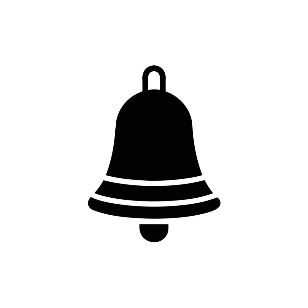 Chime Bell Icon Flat and Clean Look Isolated vector