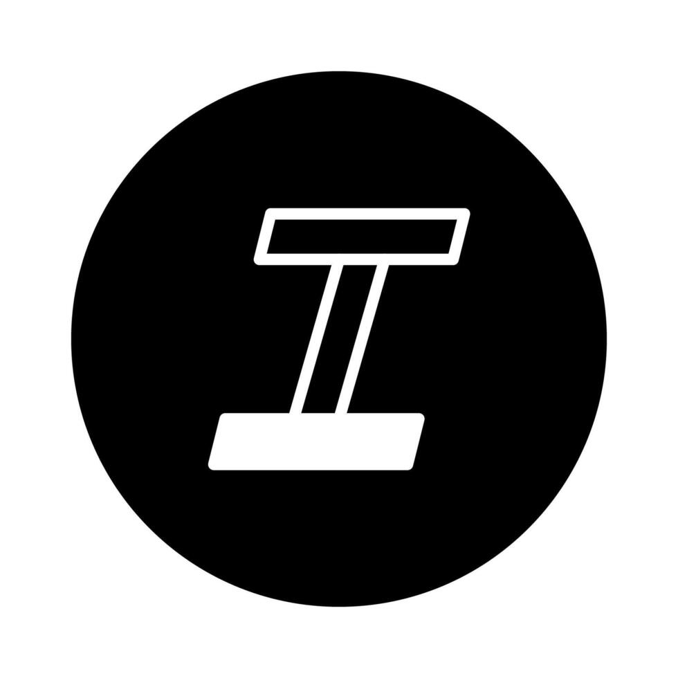 Monochrome minimalist emblem featuring an abstract letter I design encased in a black circle background offering a sophisticated visual vector