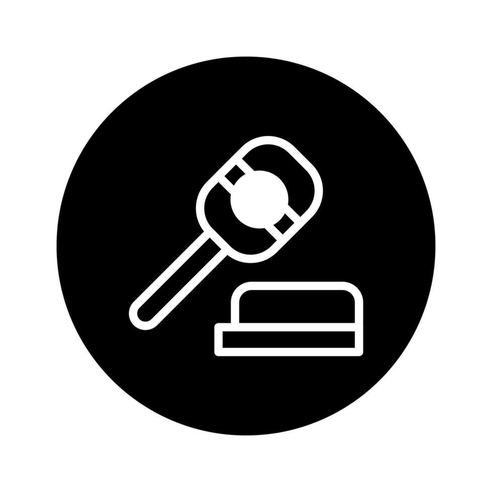 Dental health treatment and oral hygiene icon displaying cavity filling showing dentist tools illustration perfect for logos vector