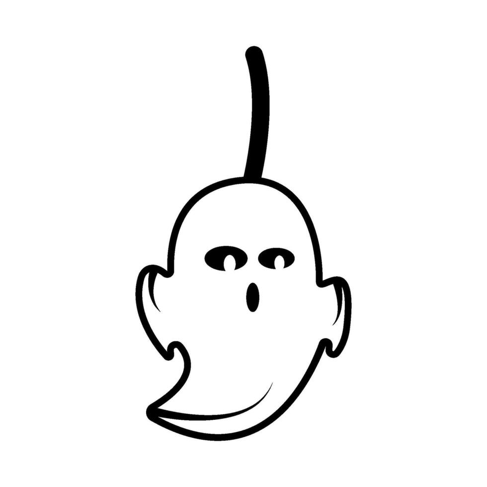 broom ghost texture design illustration vector