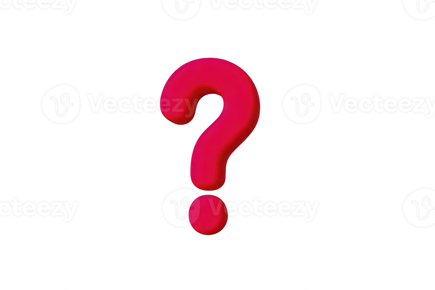 Bold red question mark stands out against transparent background, symbolizing curiosity and inquiry. vibrant color and simple design make it ideal for highlighting questions or uncertainties png