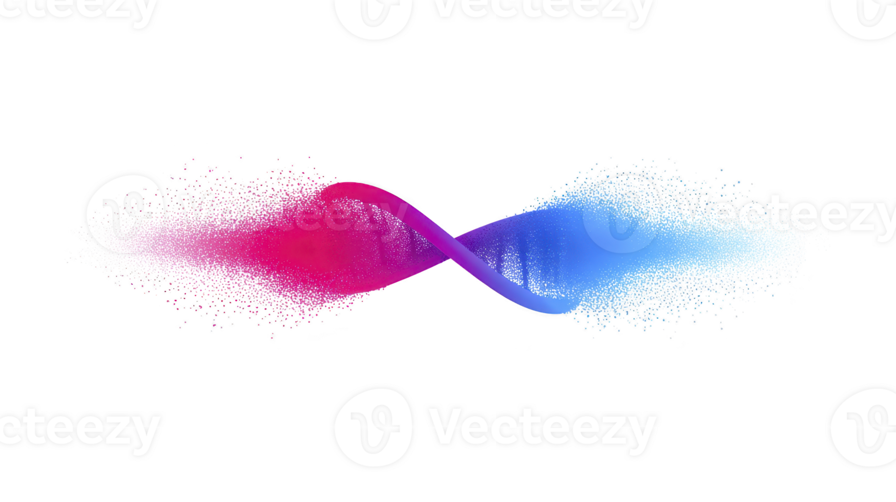 Vibrant abstract design features dynamic blend of pink and blue colors, creating swirling infinity shape with sense of motion and energy. gradient effect adds depth and intrigue png