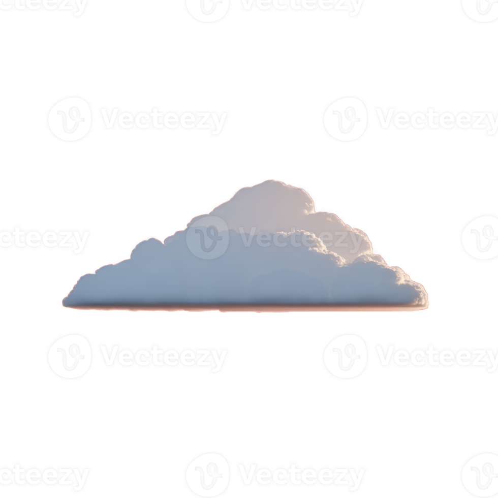 Fluffy white cloud with soft edges floats against transparent background, evoking sense of calm and serenity. cloud texture is detailed, capturing essence of peaceful sky png