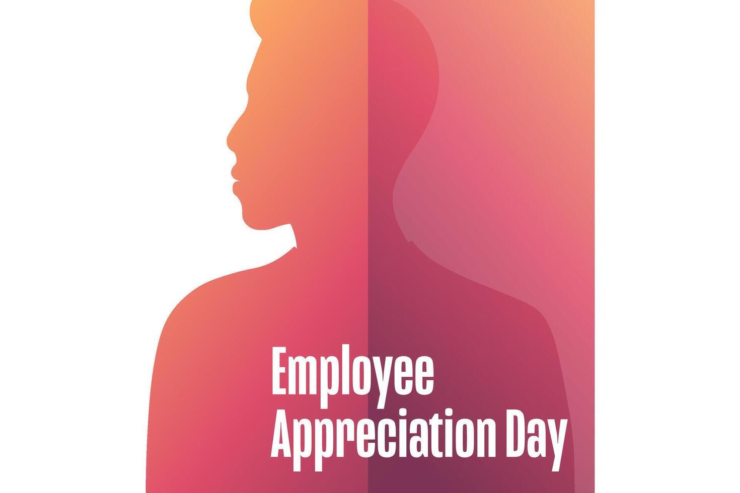 Employee Appreciation Day illustration. Holiday concept. Template for background, banner, card, poster with text. vector