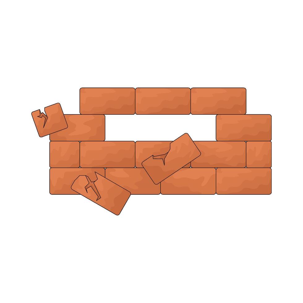 Illustration of Brick Wall vector