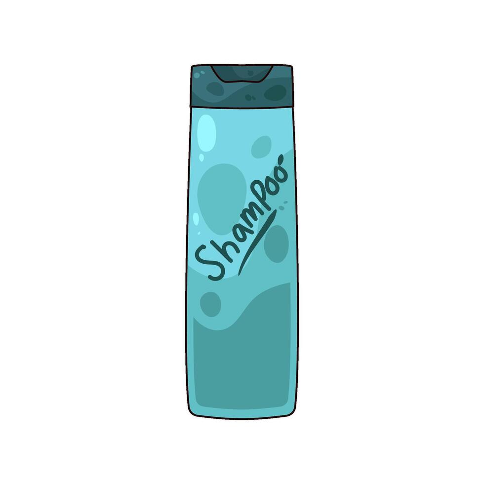 hair shampoo bottle vector