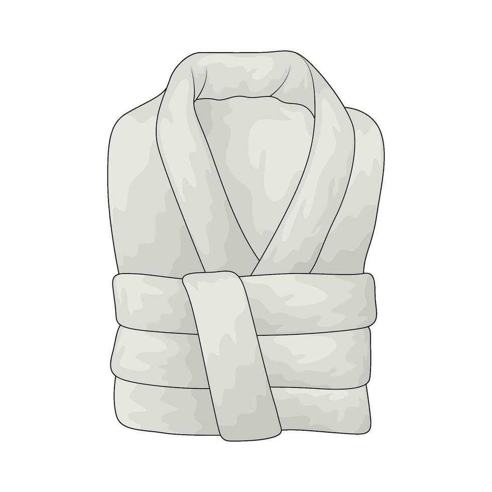 folded bathrobe illustration vector