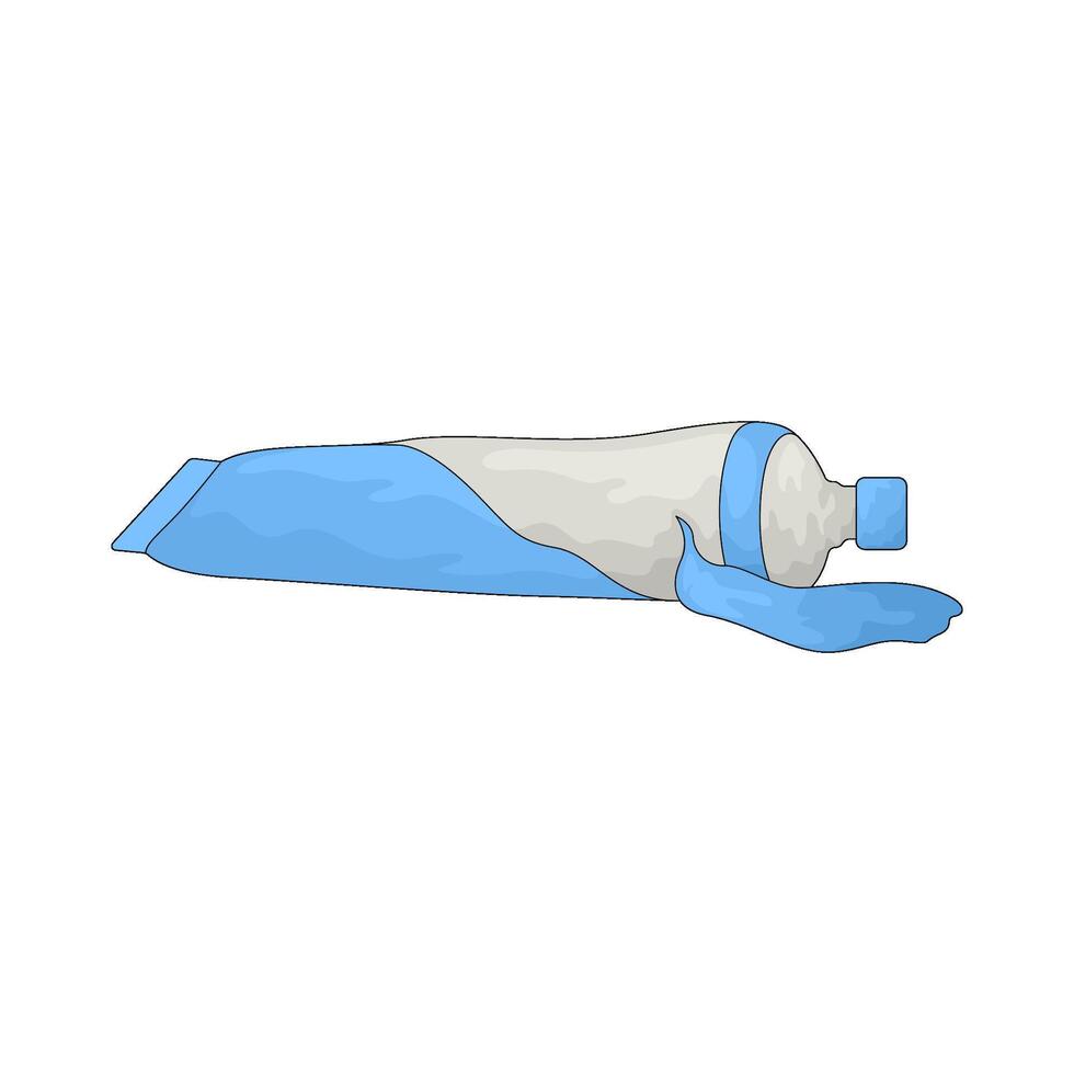Open Toothpaste Illustration vector