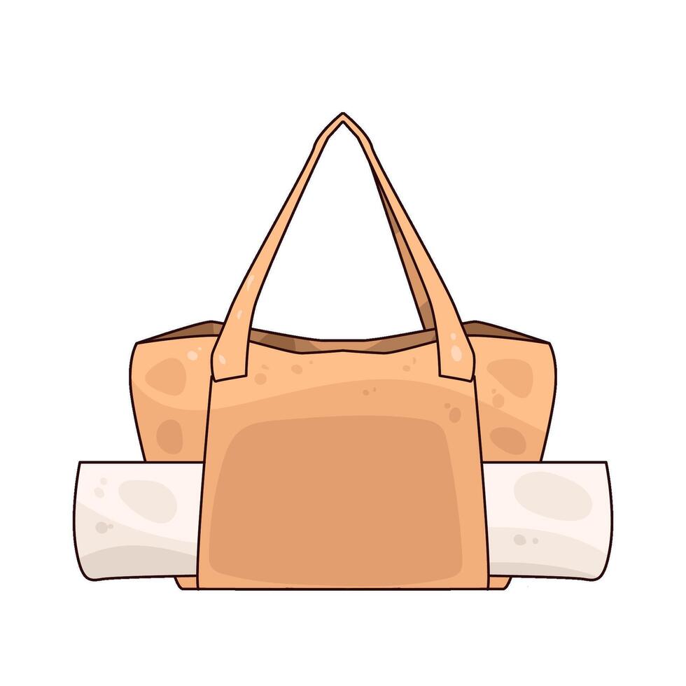 Yoga Mat Bag vector