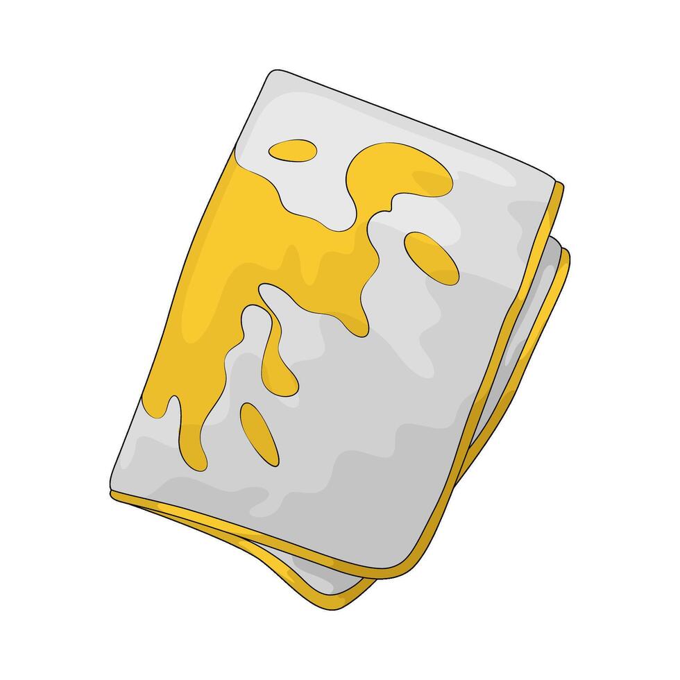 Cozy blanket with yellow pattern vector