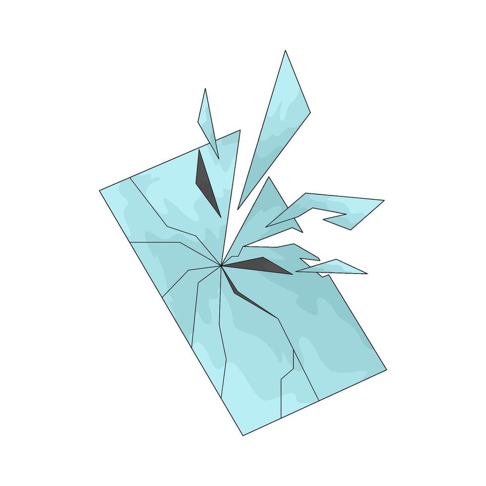 Illustration of Shattered Glass vector
