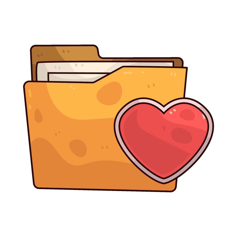 Favorite Folder Illustration vector