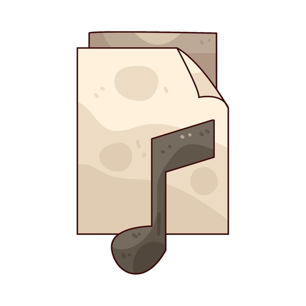 Illustration of Audio File vector