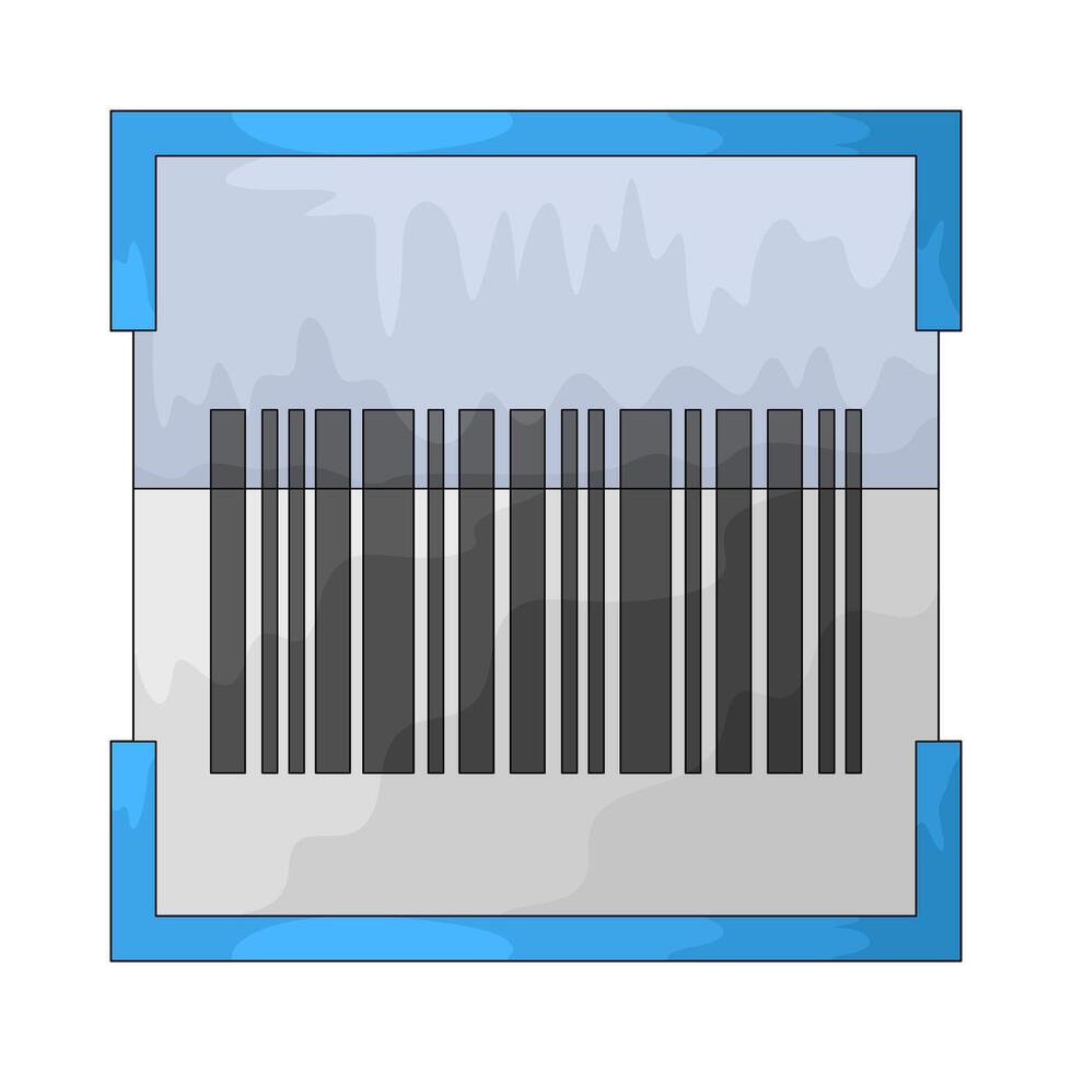 Shopping Barcode Scan vector