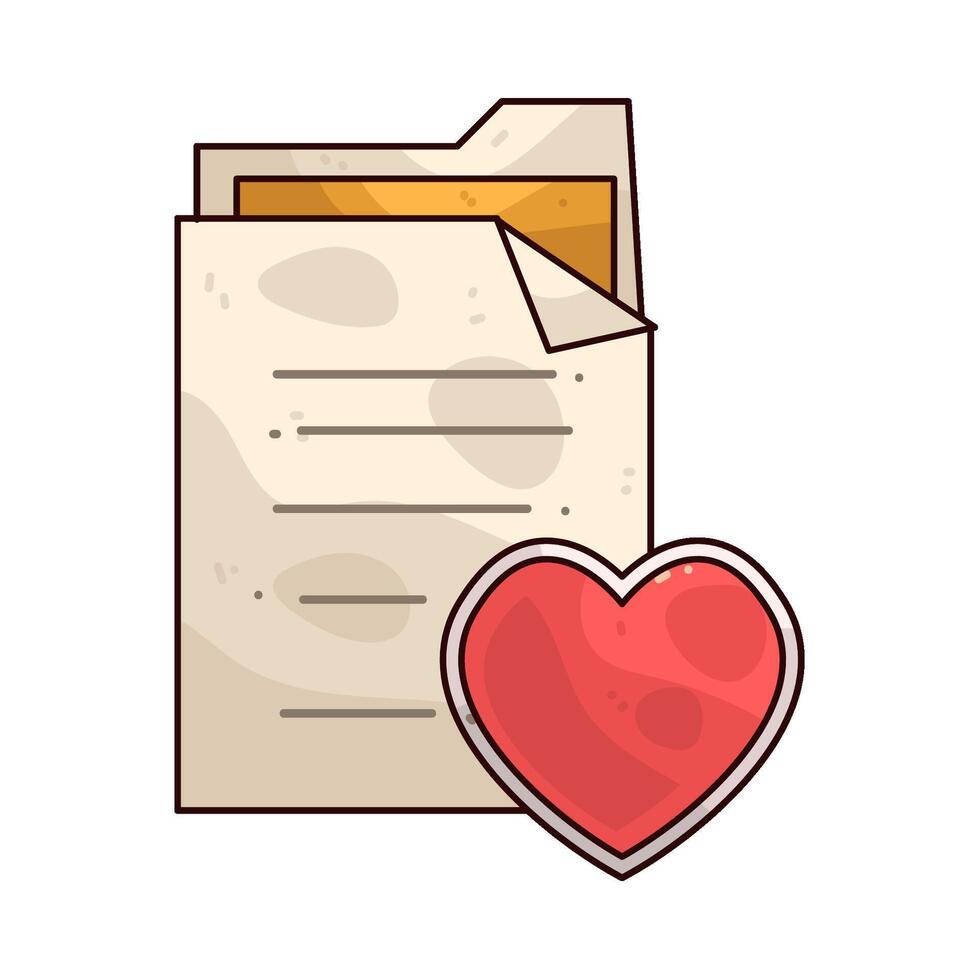 Favorite File Illustration vector