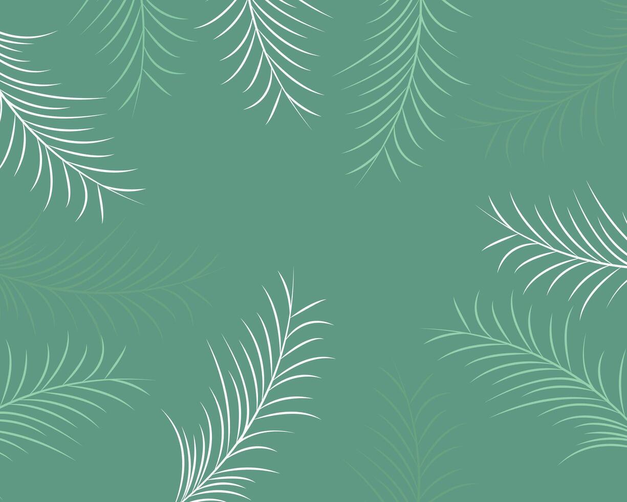 Green floral leaf frame border and background design. Used for backgrounds, frame, border, notebooks, mousepads, cards, posters vector