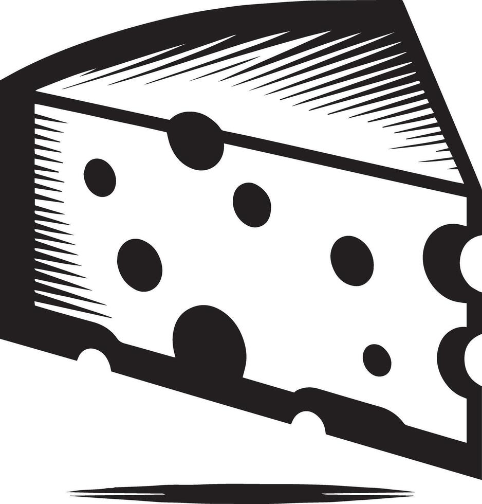 Cheese slice illustration vector